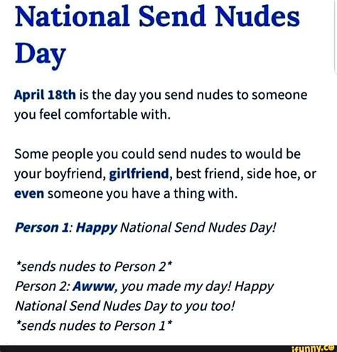 National Send A Nude Day